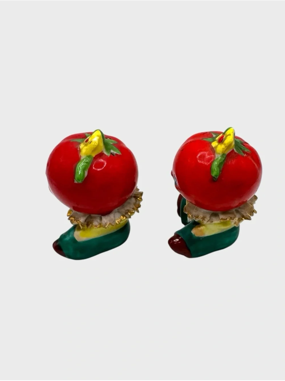 Vintage Red Anthropomorphic Tomato Shakers